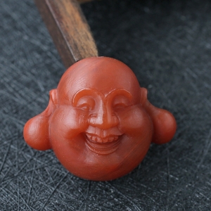南红佛头珠