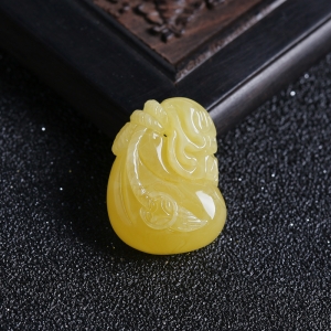 鸡油黄蜜蜡钱袋