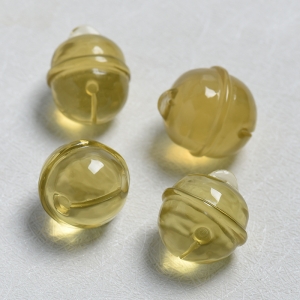 黄水晶铃铛吊坠