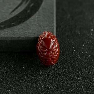 玫瑰红南红兽面