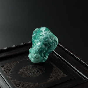绿松石象神吊坠