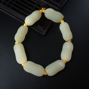 和田玉花生手串