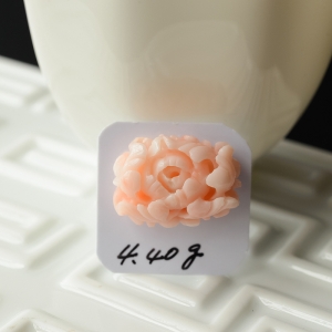 MOMO珊瑚牡丹花戒面