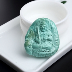 绿松石不动冥王吊坠