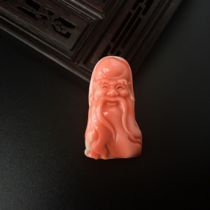 MOMO珊瑚寿星吊坠