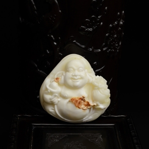 白蜜弥勒佛吊坠