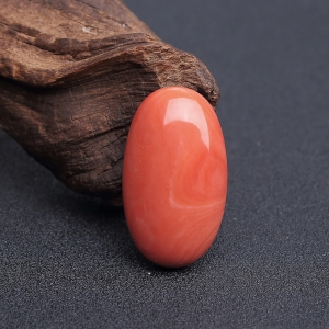 MOMO橘红珊瑚戒面
