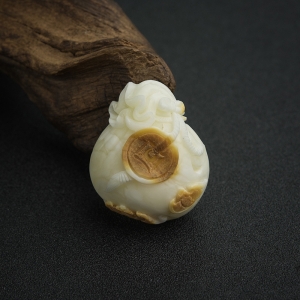 带皮白蜜钱袋吊坠