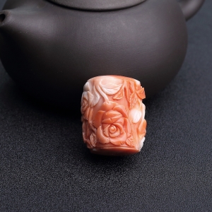 MOMO橘色珊瑚玫瑰花路路通