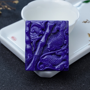深蓝色青金石祝福吊坠
