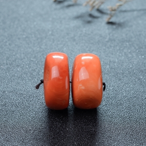 MOMO珊瑚鼓珠（两件）