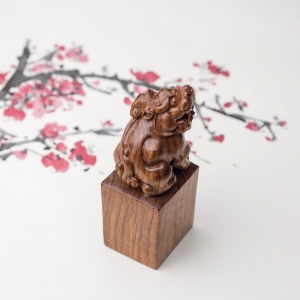 海南黄花梨貔貅印章