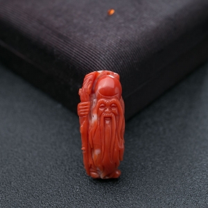 MOMO珊瑚寿星吊坠