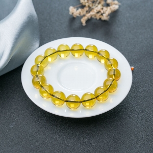 12.5mm墨西哥蓝珀单圈手串