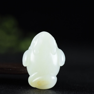籽料和田白玉财源滚滚吊坠
