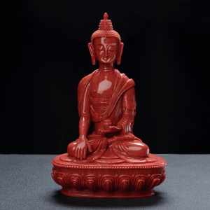 沙丁珊瑚拼接释迦摩尼摆件