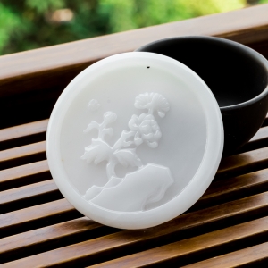 糯种翡翠菊花吊坠