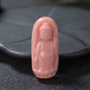 MISU珊瑚佛吊坠