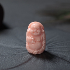 MISU珊瑚弥勒佛吊坠