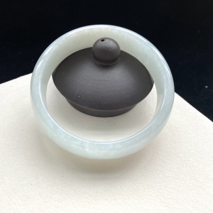 51mm糯种翡翠平安镯