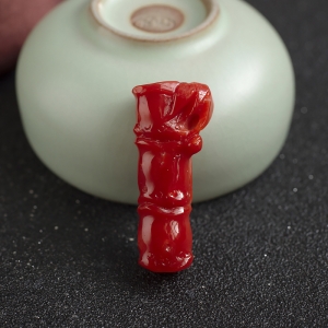 阿卡珊瑚节节高升吊坠