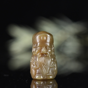 山料和田糖玉寿星吊坠