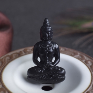 山料和田墨玉药师佛吊坠