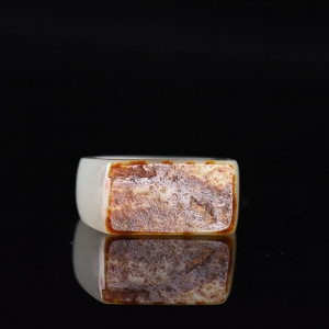 籽料和田白玉扳指