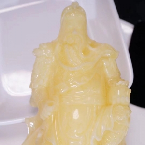 白花蜜蜜蜡忠义千秋摆件