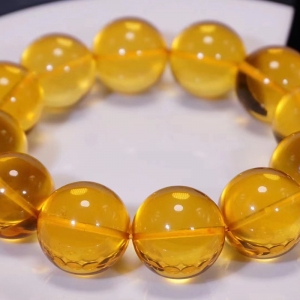 20.5mm金珀琥珀单圈手串