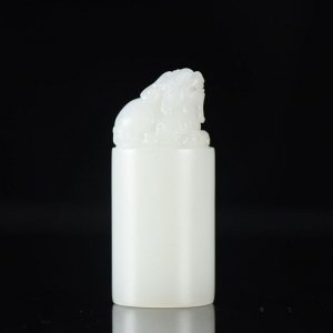 山流水料和田白玉貔貅印章