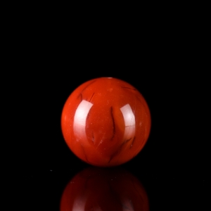 19.5mm柿子红南红圆珠