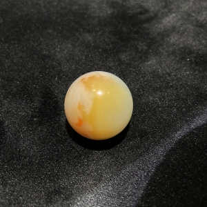 糯种黄翡翡翠圆珠