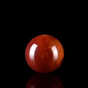 15.5mm玫瑰红南红圆珠配件