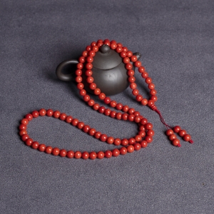 9.5mm沙丁珊瑚108佛珠