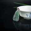 缅甸翡翠英明神武吊坠-红掌柜