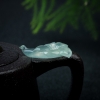 天然糯冰种翡翠百年好合吊坠-红掌柜