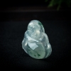 玻璃种飘花翡翠弥勒佛-红掌柜