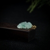 缅甸天然冰种飘花翡翠金蟾吊坠-红掌柜