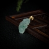 缅甸冰种飘花翡翠金蟾吊坠-红掌柜