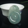 糯冰种天然飘花翡翠福禄寿吊坠-红掌柜