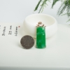 18K糯种翠绿翡翠节节高升吊坠-红掌柜