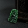 糯种飘翠翡翠英明神武吊坠-红掌柜