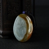 缅甸天然A货糯种俏色翡翠罗汉吊坠-红掌柜