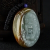 天然A货糯种翡翠罗汉吊坠-红掌柜