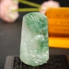 糯冰种飘翠翡翠大展宏图吊坠-红掌柜