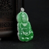 18k糯种翠绿翡翠-红掌柜