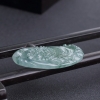 缅甸天然糯冰种翡翠达摩吊坠-红掌柜
