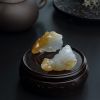 缅甸糯种淡绿飘黄翡翡翠吊坠-红掌柜