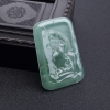 缅甸糯冰种晴水翡翠一品清廉吊坠-红掌柜